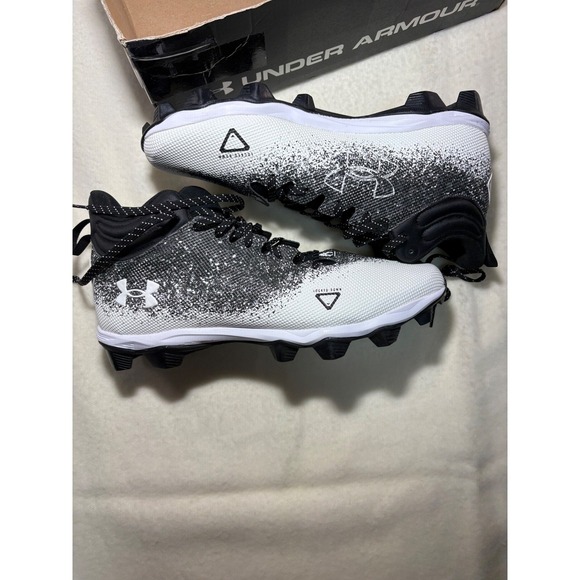 Under Armour Other - Under Armour Spotlight Fran RM 2.0 Football Cleat Men 13 Black White 3025083-001